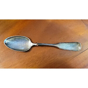 Vintage WMA Rogers A1 Silver Plated Engraved Spoon